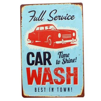 Металлическая табличка Car Wash