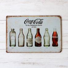 Металлическая табличка History Coca