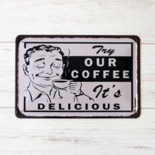 Металлическая табличка Coffee-Man